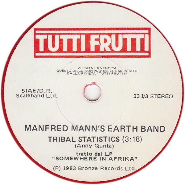Manfred Mann's Earth Band, Gino D'Eliso – Tribal Statistics / Belfast (Italy - 1983)