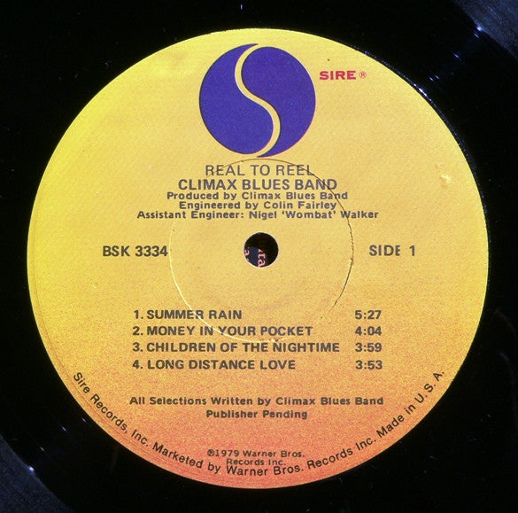 Climax Blues Band – Real To Reel (LP, Album, US - 1979)