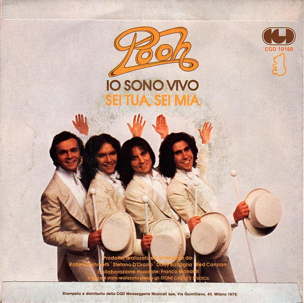 Pooh – Io Sono Vivo (7", Italy - 1979)