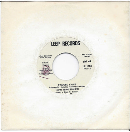 Nino Minieri, Giacomo Simonelli, Akademia's Sound – Piccolo Fiore (7", Italy)
