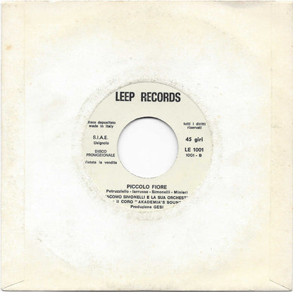 Nino Minieri, Giacomo Simonelli, Akademia's Sound – Piccolo Fiore (7", Italy)