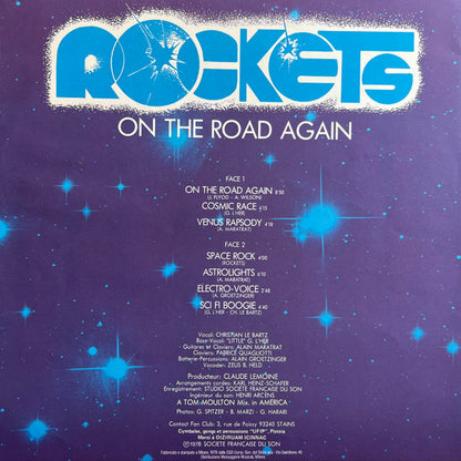 Rockets – On The Road Again (LP, Album, Italy - 1978)