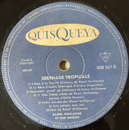 Raoul Guillaume Et Son Groupe – Sérénade Tropicale (LP, Haiti)