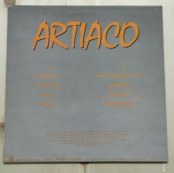 Stefano Artiaco – Artiaco (LP, Album, Belgium)