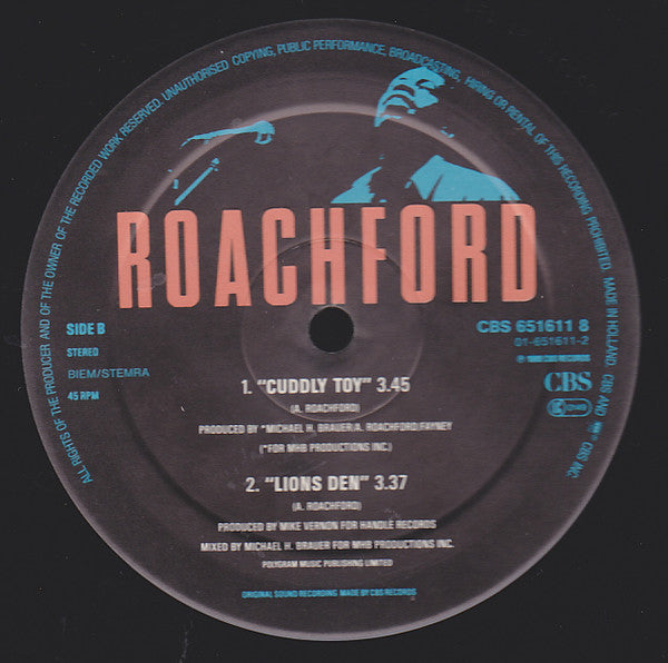 Roachford – Cuddly Toy (X-Rated Acid Toy Mix) (12", Europe - 1988)