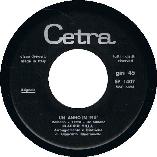 Claudio Villa – Il Tuo Mondo (Nono, Moj Dobri Nono) (7", Italy - 1969)