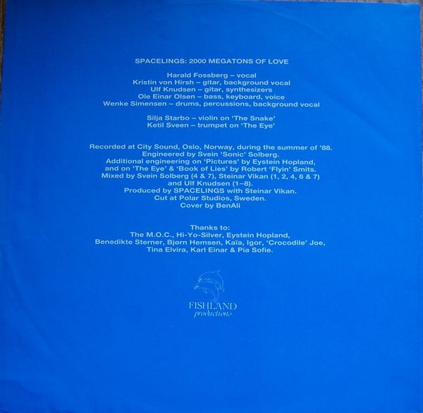 Spacelings – 2000 Megatons Of Love (LP, Album, Norway - 1988)