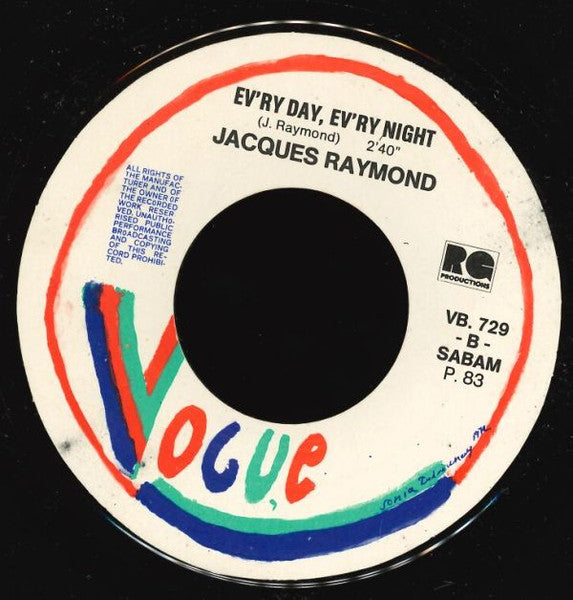Jacques Raymond – You're So Sympatico (7", Belgium - 1983)