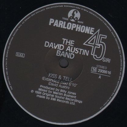 The David Austin Band – Kiss And Tell (12", Italy - 1985)