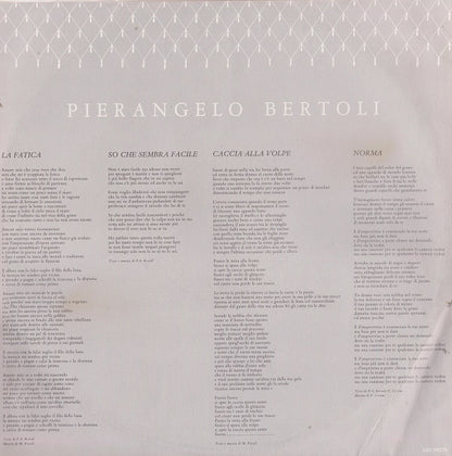 Pierangelo Bertoli – Album (LP, Album, Italy - 1981)