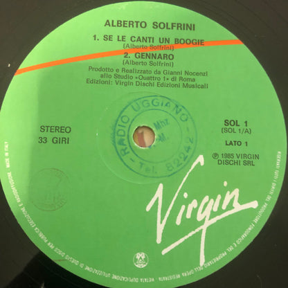 Alberto Solfrini – Alberto Solfrini (12", Italy - 1985)