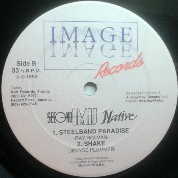 Second Imij – Native (LP, US - 1992)