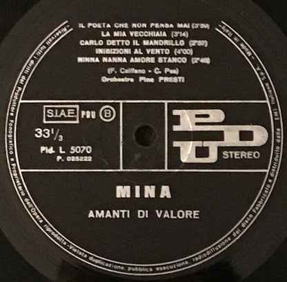 Mina (3) – Amanti Di Valore (LP, Album, Italy - 1973)