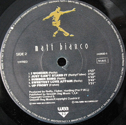 Matt Bianco – Matt Bianco (LP, Album, Italy - 1986)