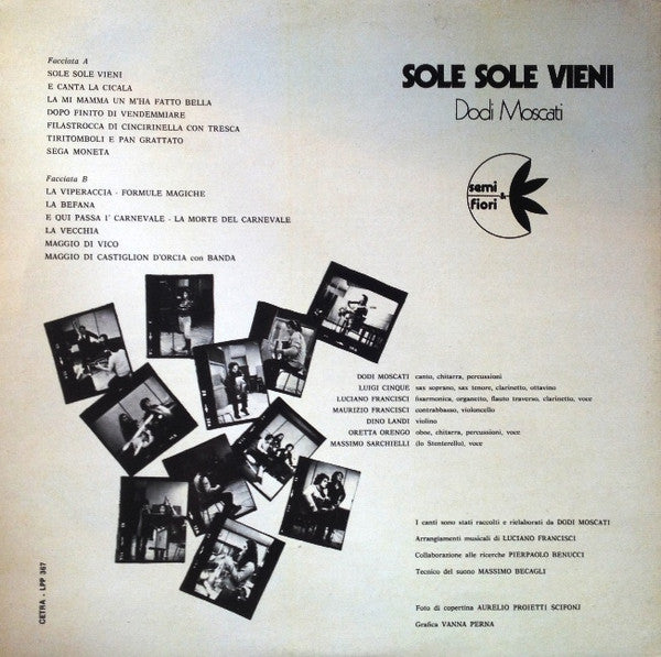 Dodi Moscati – Sole Sole Vieni (LP, Album, Italy - 1979)