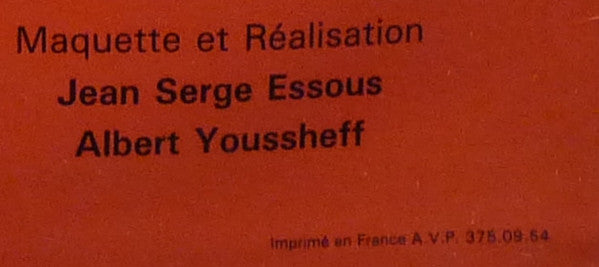 Jean Serge Essous – Lily-Germaine  (LP, France)