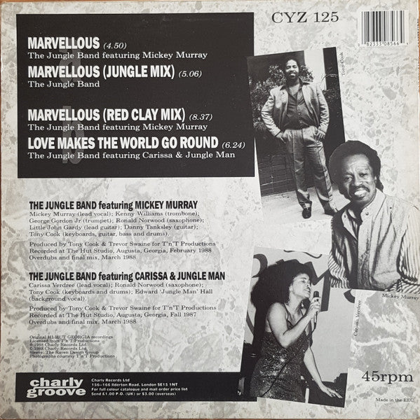 The Jungle Band, Mickey Murray – Marvellous (12", UK - 1988)