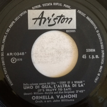 Ornella Vanoni – Uno Di Qua L'Altra Di La (7", Italy - 1970)