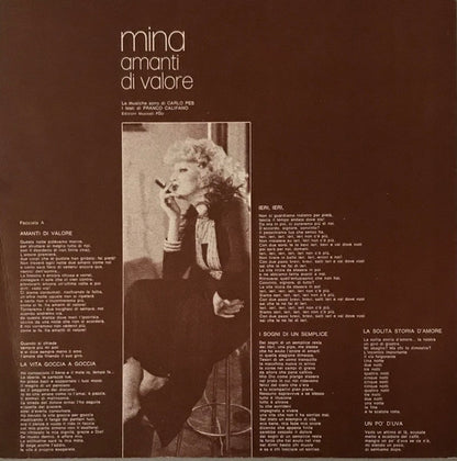 Mina (3) – Amanti Di Valore (LP, Album, Italy - 1973)