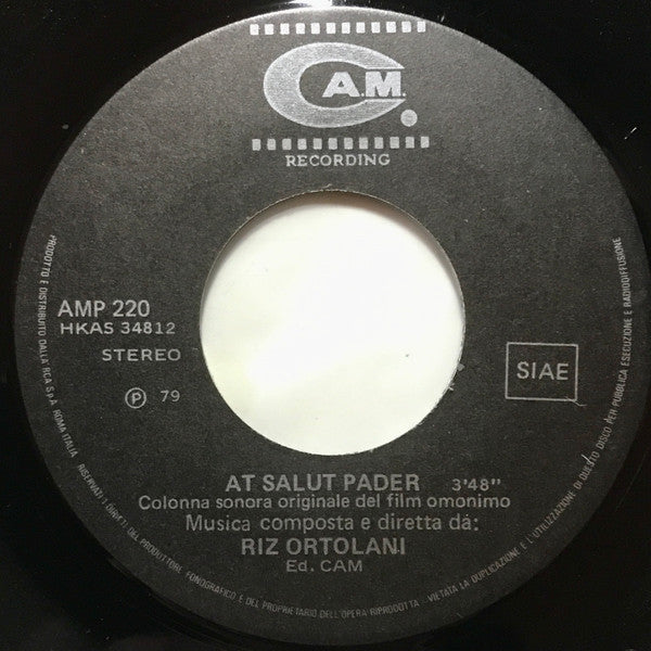 Riz Ortolani – ”At Salut Pàder„ (7", Italy - 1978)