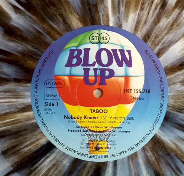 Taboo (17) – Nobody Knows (12", Germany - 1988)