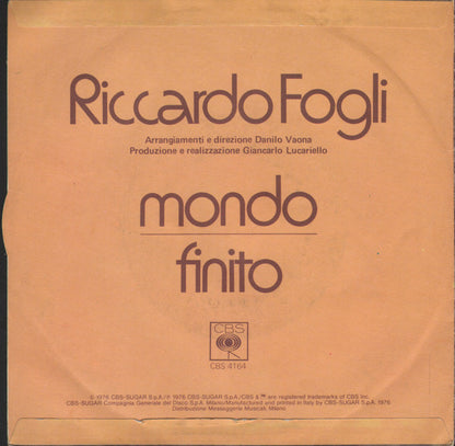 Riccardo Fogli – Mondo (7", Italy - 1976)