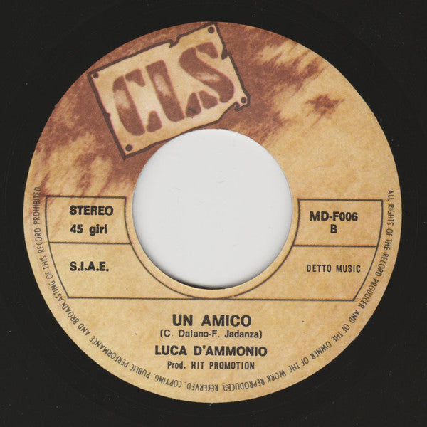 Luca D'Ammonio – Prima Esperienza (7", Italy - 1978)