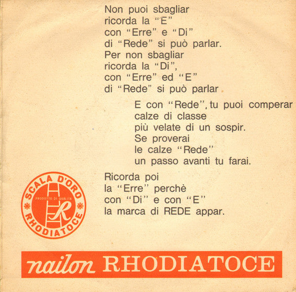 Anita Traversi, Quartetto Radar, Vittorio Sforzi E La Sua Orchestra – One Step Ahead (Un Passo Avanti) (7", Italy - 1962)