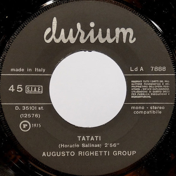 Augusto Righetti Group – Alturas (7", Italy - 1975)
