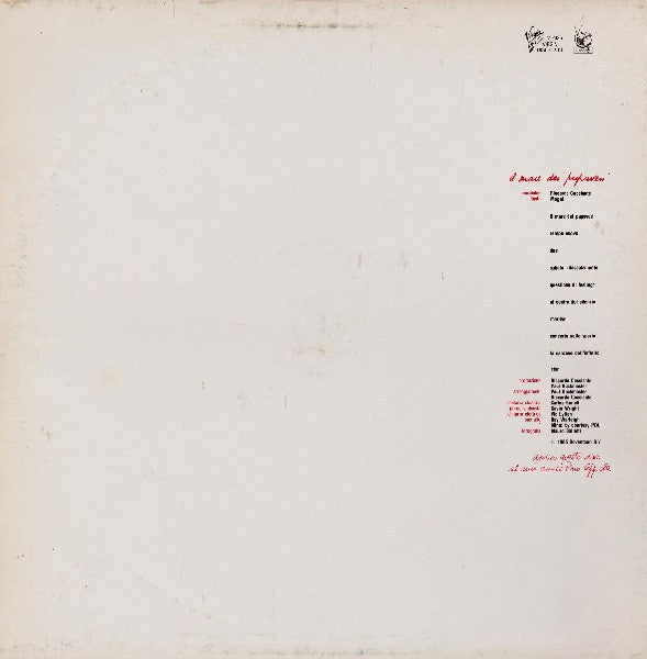 Riccardo Cocciante – Il Mare Dei Papaveri (LP, Album, Italy - 1985)