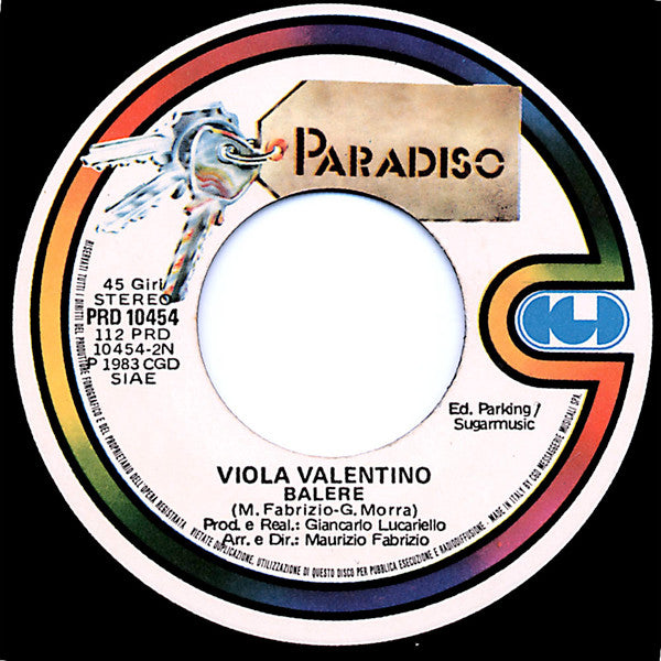 Viola Valentino – Arriva Arriva (7", Italy - 1983)