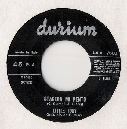 Little Tony – Lacrime (7", Italy - 1968)