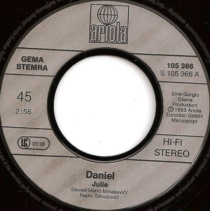 Daniel (8) – Julie (7", Europe - 1983)