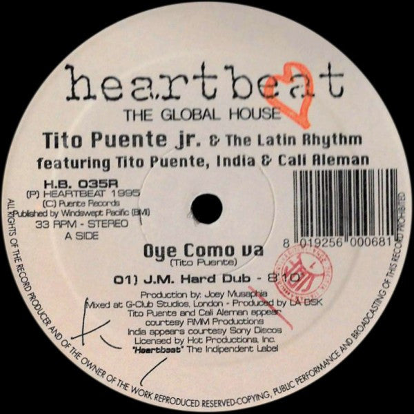 Tito Puente Jr. & The Latin Rhythm – Oye Como Va (Remixes) (12", Italy - 1995)