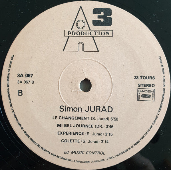 Simon Jurad – Ambiance Des Antilles (LP, Album, France)