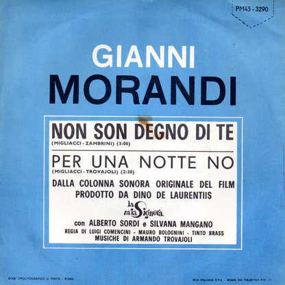 Gianni Morandi – Non Son Degno Di Te (7", Italy - 1964)