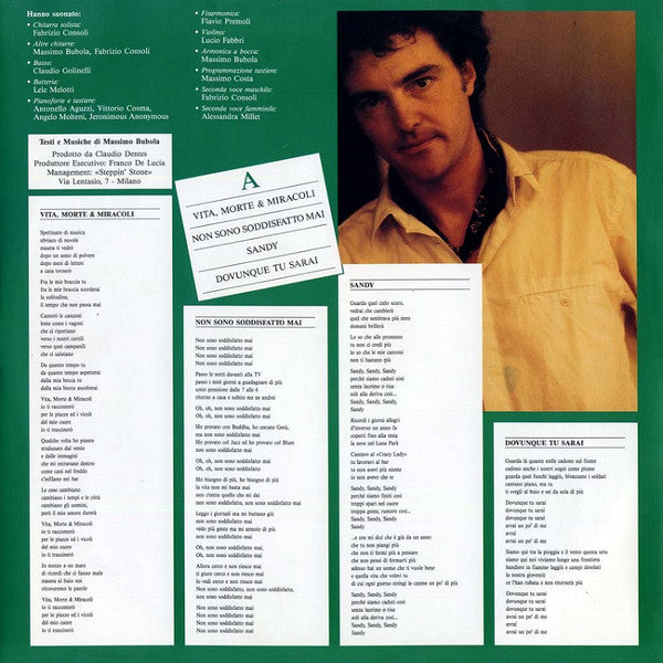 Massimo Bubola – Vita, Morte & Miracoli (LP, Album, Italy - 1989)
