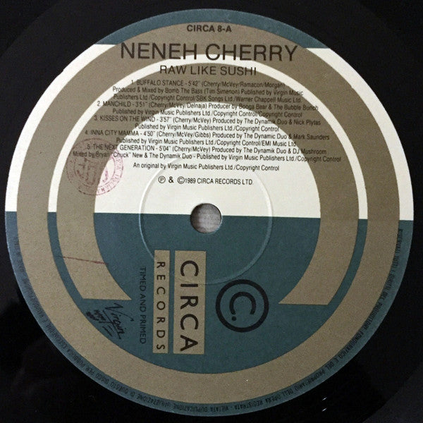 Neneh Cherry – Raw Like Sushi (LP, Album, Italy - 1989)