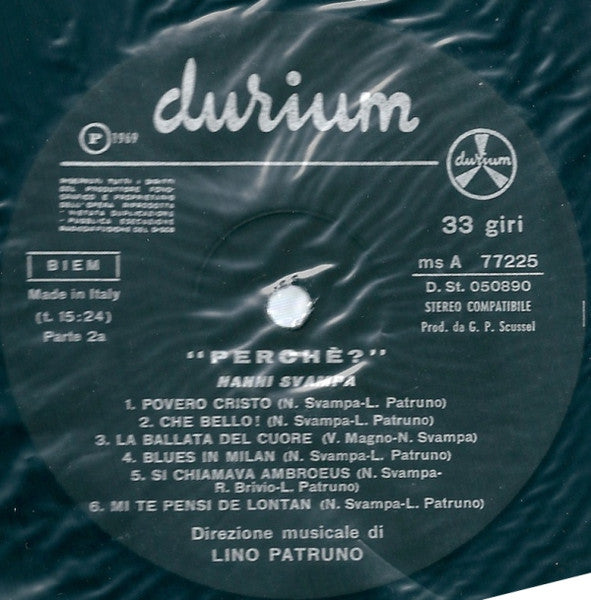 Nanni Svampa – Perché? (LP, Album, Italy - 1969)