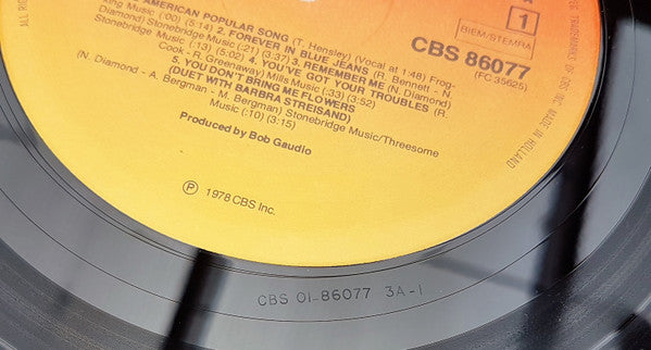 Neil Diamond – You Don't Bring Me Flowers (LP, Album, Europe - 1978)