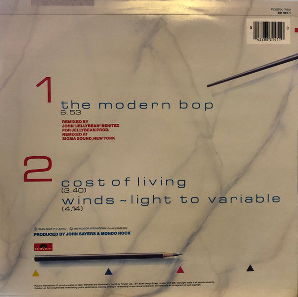 Mondo Rock – The Modern Bop (New York Remix) (12", UK - 1985)