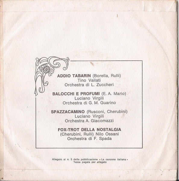 Various – La Canzone Italiana - N° 3 (7", Italy - 1970)