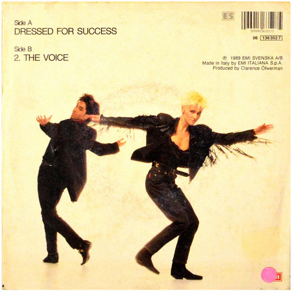 Roxette – Dressed For Success (7", Italy - 1989)