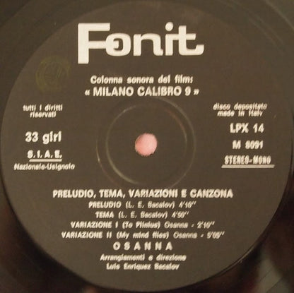 Osanna – Preludio Tema Variazioni Canzona (LP, Album, Italy - 1972)
