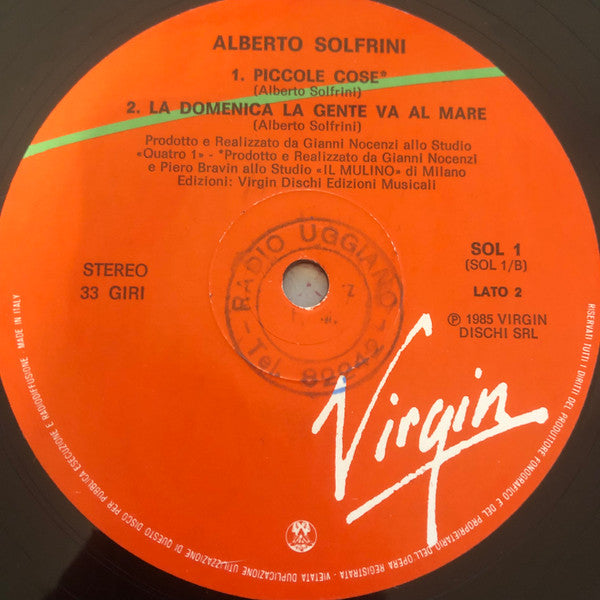 Alberto Solfrini – Alberto Solfrini (12", Italy - 1985)