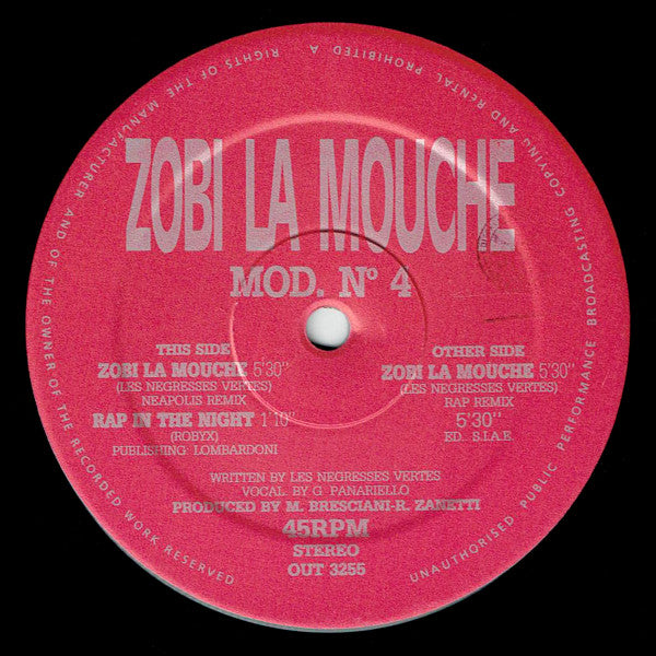 MOD N.4 – Zobi La Mouche (12", Italy - 1989)