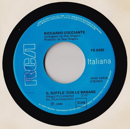 Riccardo Cocciante – Cervo A Primavera / Il Sufflè Con Le Banane (7", Italy - 1980)
