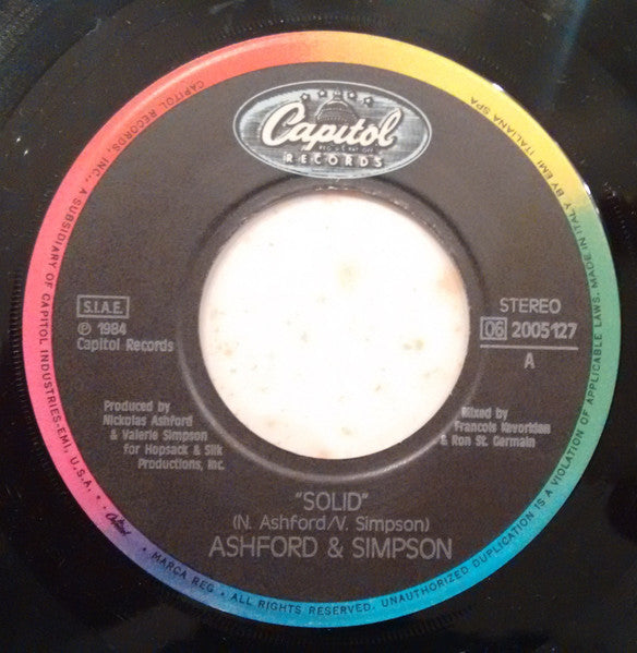 Ashford & Simpson – Solid (7", Italy - 1984)