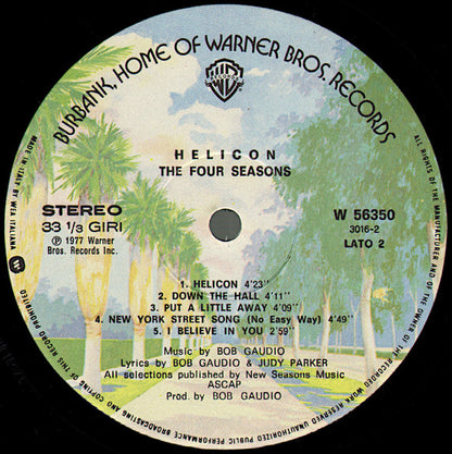 The Four Seasons – Helicon (LP, Album, Italy - 1977)