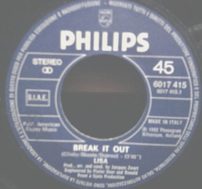 Lisa Boray – Break It Out (7", Italy - 1982)